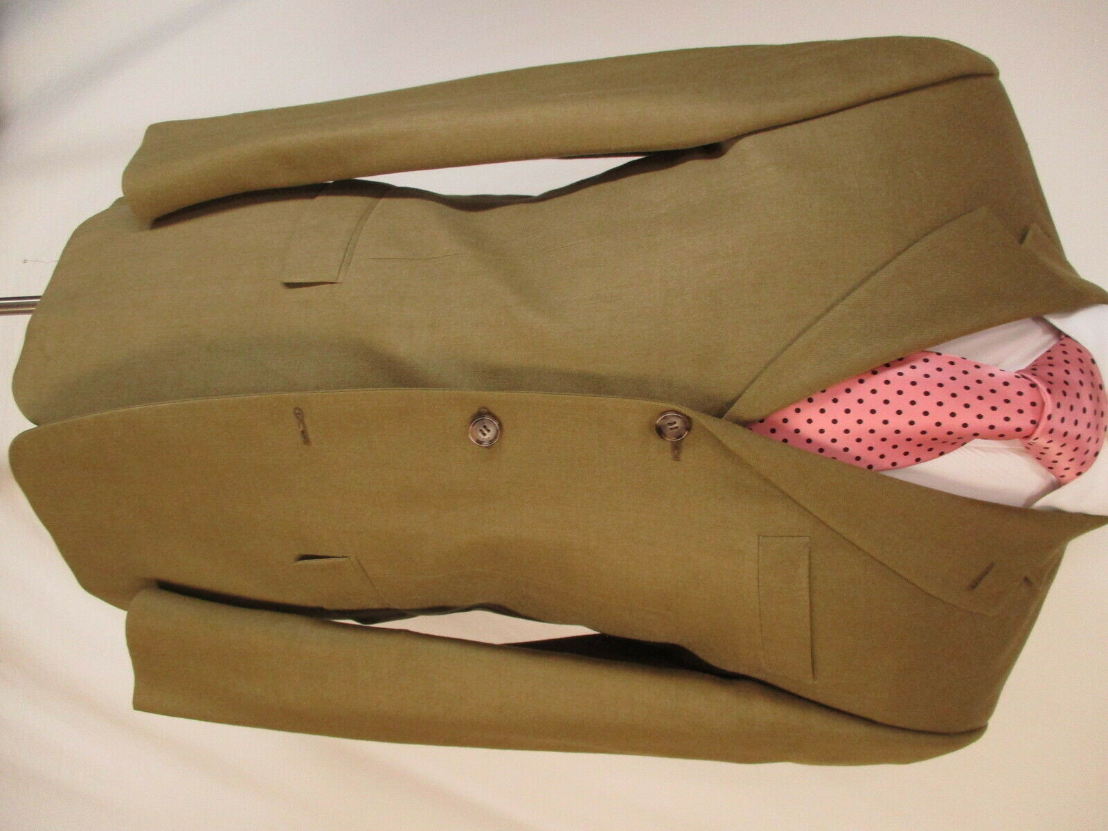 Burberry London Mens Brown 3 Btn Wool Silk Sport Coat 40R