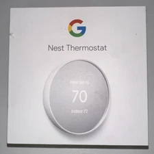 Google Nest G4CVZ GA01334-US Programmable Wi-Fi Smart Thermostat