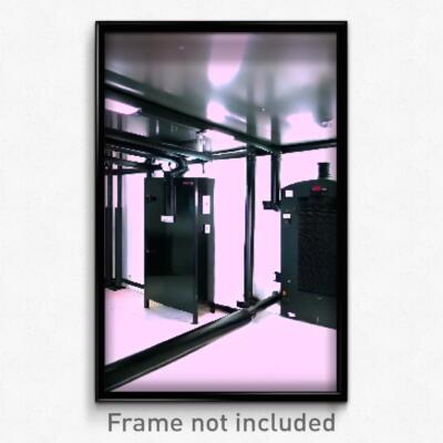 Pixel Art Poster - Black Boiler Room (8 Bit Psychedelic Trippy Video Game Print)