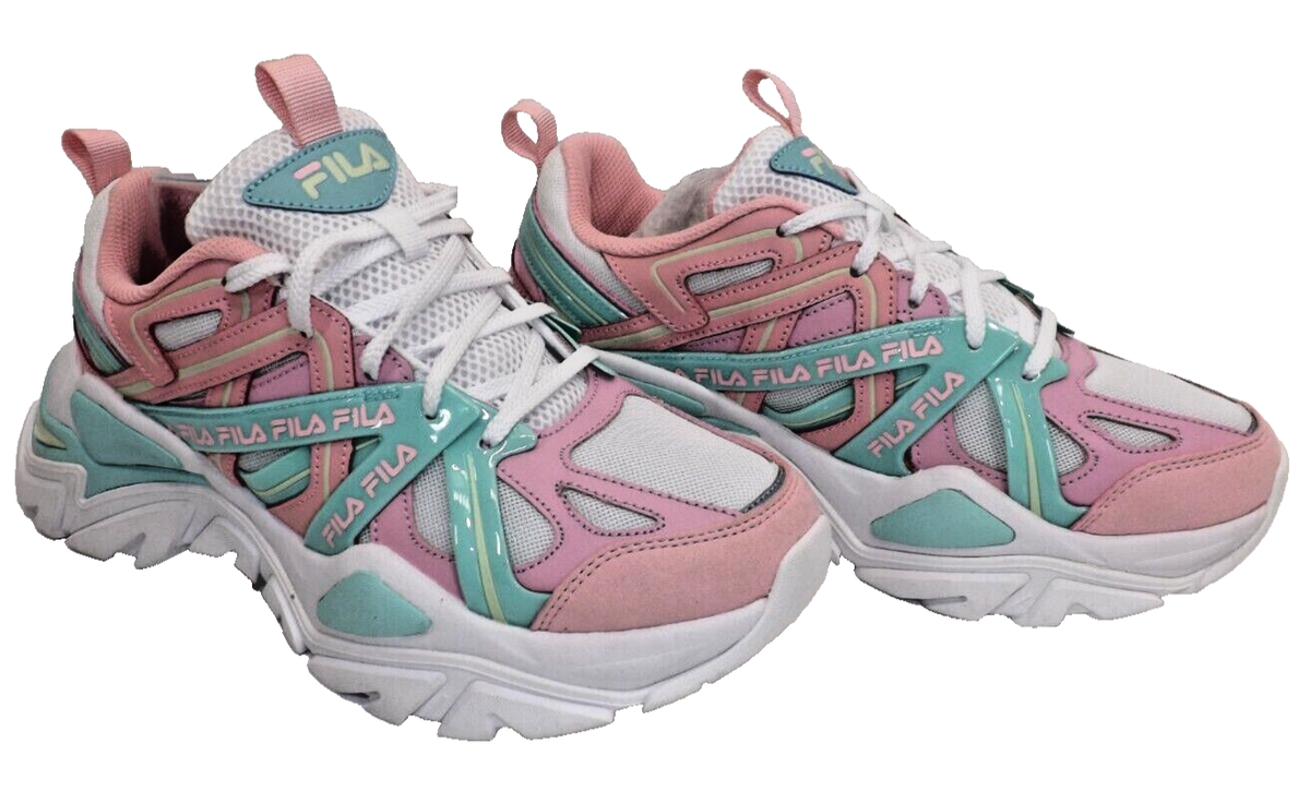 Fila Women's Electrove Womens Shoes 5RM01535-956 Size Pink White  Purple-NEW!