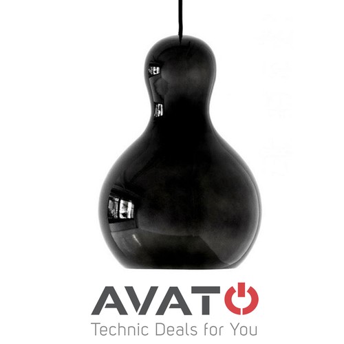 Lampada a sospensione FRITZ HANSEN Calabash P2 - Lightyears - cromo nero COMPLOT - Foto 1 di 4