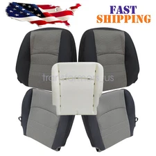 5x For 2009-2012 Dodge Ram Front Bottom & Top Cloth Seat Cover & Foam Cushion