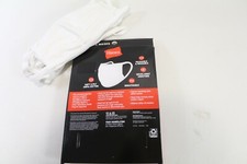 5 Hanes 100 Cotton Fabric Reusable Face Mask Washable breathable Masks White