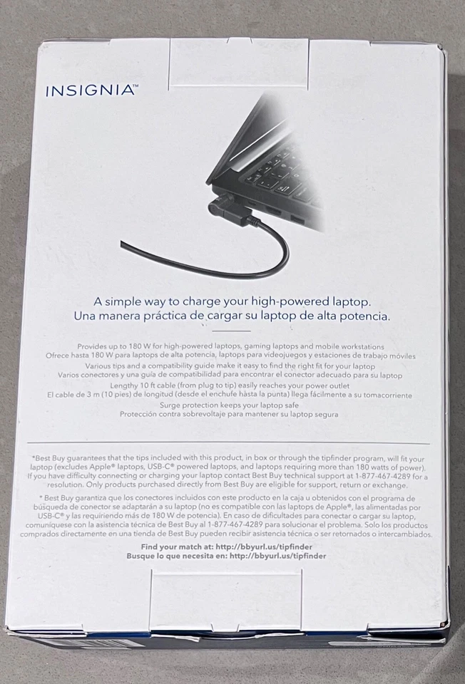 Insignia 180W High Power Universal Laptop Charger NS-PWL9180 - Image 4 of 4