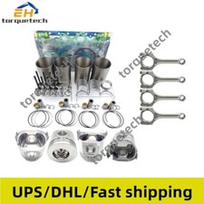 Rebuild Kit+4pcs Connecting Rod For Yanmar 4tne84 Engine 4500 4510 4600 Tractor
