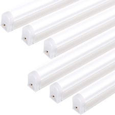 6 Pack LED Shop Light 4FT 6500K T5 Garage Ceiling Lights Bright Ceiling Fixture