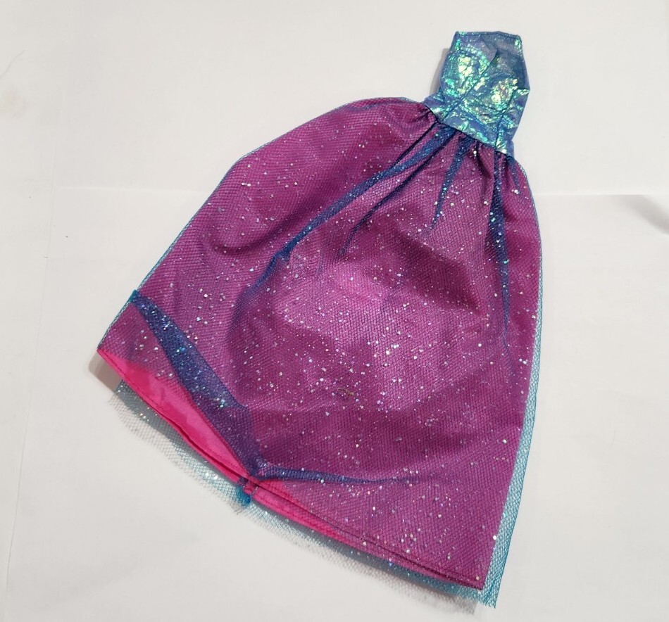 Barbie Doll Dress Clothes Pink & Blue Gown Fashion Style Cute Clothing