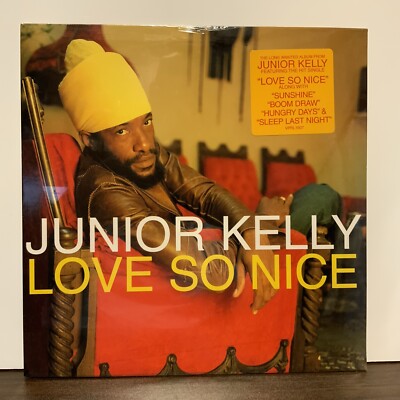 Junior Kelly, Love So Nice, 2001 VP Records US 1st Press Vinyl LP SEALED! Reggae