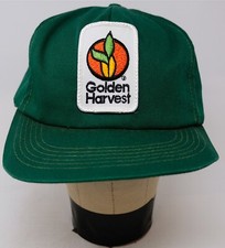Rare VTG Golden Harvest Agriculture Corn Seeds Snapback Hat Cap 80s 90s Green