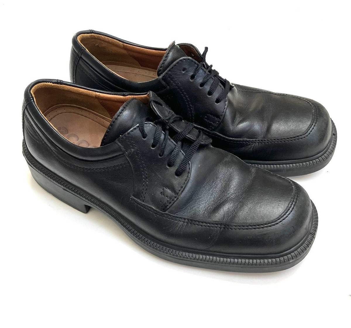 ECCO black oxford dress shoe mens 40 u.s. 7-7.5 Lace Up  display picture 1