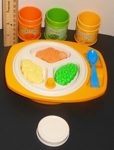 Vintage Fisher Price Fun W Food Baby's~ EVERYTHING ~Mealtime Replacements Pieces