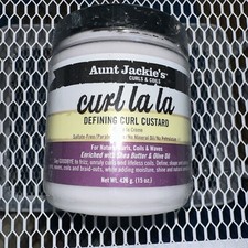 Aunt Jackies Curl La La Defining Curl Custard Cream W/ Shea Butter 15 Oz Sealed