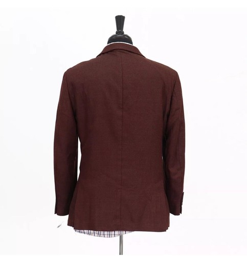 Michael Kors 42R Brown Sport Coat Blazer Jacket Solid 2B Wool - Picture 5 of 10