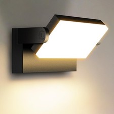 Kingwen 40W LED Wandlampe Außen/Innen, Schwarz, IP65 wasserdicht