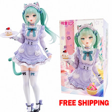 18CM Hatsune Miku Cat Eat Ver PVC Anime Figure  Premium Collectible Model Statue