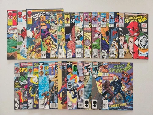 Spider-Man Comic Book Lot ASM Marvel Team-Up Bronze-Copper-Modern Age