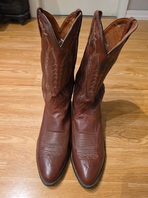 Dan Post Men Size 10.5EW  Vintage Western Cowboy Leather Boots