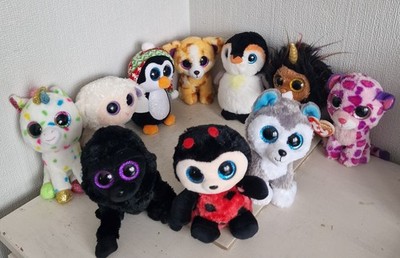 TY Beanie Boo Konvolut x 10 Lot Schnäppchen - wie auf Foto zu sehen - Schnäppchen Sammlerstück