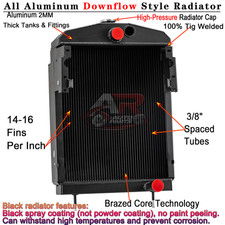 351798R92 352629R92 3 Row Radiator Fit Farmall International M Super M MD MTA W6