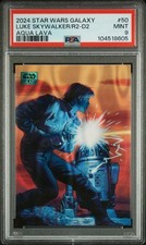 2024 TOPPS CHROME STAR WARS GALAXY 50 LUKE SKYWALKER AND R2-D2 101/175 PSA 9