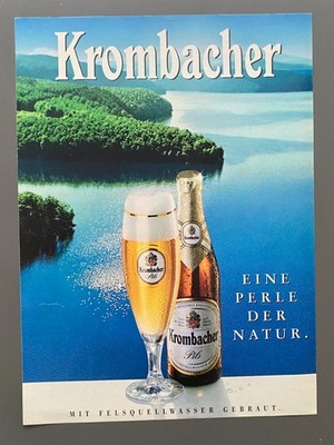 Krombacher Eine Perle der Natur 90s retro 1996 Vintage Ad Werbung Reklame K32
