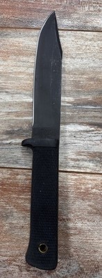 Vintage Cold Steel SRK Fixed Blade Carbon V Knife Black On Black No Sheath USA