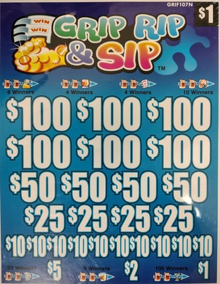 #ad GRIP RIP amp; SIP 1620 5W Single game pull tabs $94.99
