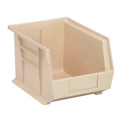 Quantum Storage Systems Qus239iv Hang & Stack Storage Bin, Polypropylene,