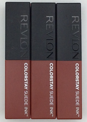 Revlon ColorStay Suede Ink Lipstick, Built-in Primer, 006 In The Money, 3/PACKS