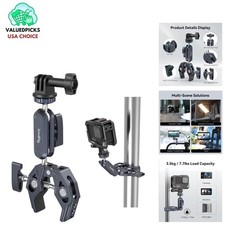 Stainless Steel Camera Mount Clamp - Maximum Load 7.7lbs for GoPro Stabilizers