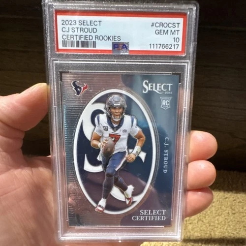 Panini 2023 Select Certified Rookies C.J. Stroud CRO-CST Houston Texans PSA 10