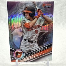 ~ Jackson Holliday 2022 Bowman's Best Refractor #TP-2 Top Prospect Orioles