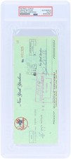 Graig Nettles New York Yankees Signed Check September 24, 1974 - PSA 84855681