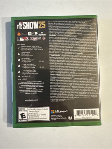 MLB The Show 25 - Microsoft Xbox Series X|S BRAND NEW SEALED - Picture 2 of 6