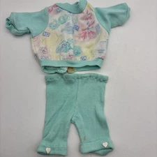 Cabbage patch kids 1980s sweatshirt leggings pink green