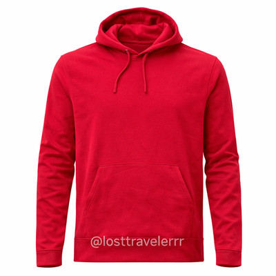 Tek Gear Ultra Soft Fleece Pullover Hoodie Red Mens Size X-Large NWT Pit 24