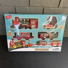 DISNEY Mickey Mouse HOLIDAY EXPRESS 12 Pc TRAIN SET Christmas 2024 Lights Sound