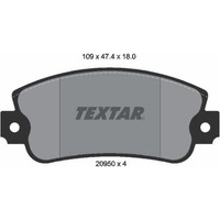 Textar 2095005 Bremsbelagsatz FüR Seat Fiat Lancia Autobianchi Uno Panda Ritmo