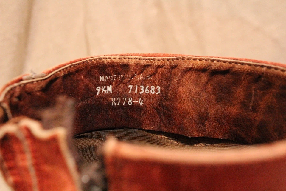 Botas Altas De Colección Años 70/80 Talla 9 1/2 Dexter Estilo Campus Rojo/Sangre de Buey Hechas en EE. UU. Foto 4 de 4