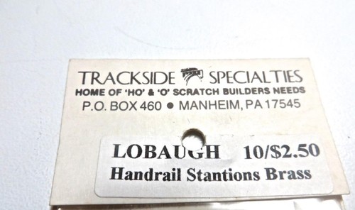 10 Lobaugh BRASS Handrail Stanchions Caboose or Locomotive ROUNDHOUSE / ATHEARN - Picture 3 of 3