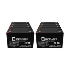 Mighty Max Battery ML12-6F2-6 Volt 12 AH, F2 Terminal, Rechargeable SLA AGM B...