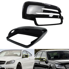 2x Spiegelkappe Schwarz Gl&auml;nz F&uuml;r Mercedes Benz W242,W246 B-Klasse Au&szlig;enspiegel