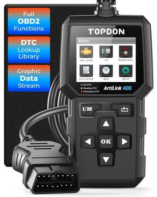 TOPDON OBD2 Codeleser AL400 OBD2 Scanner, Auto Diagnosegerät mit 10 OBD Func