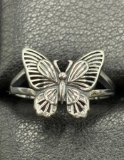 New Condition Sterling Silver Butterfly Ring Size 7 925