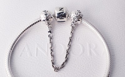  Authentic Pandora LOVE SAFETY CHAIN 