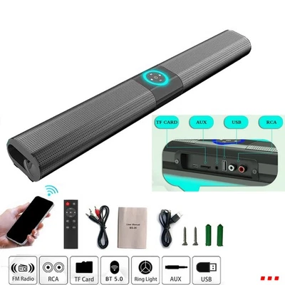 Soundbar für TV Geräte,für TV Lautsprecher Heimkino, Bluetooth PC Sound Bars, - Bild 1 von 4