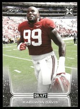 2020 Leaf Draft #53 Raekwon Davis Rookie RC Alabama football card. rookie card picture