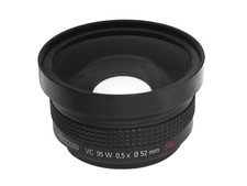 Vivanco Weitwinkelobjektiv VC 95 W - Camcorder Weitwinkel Objektiv 0,5 x - 52 mm
