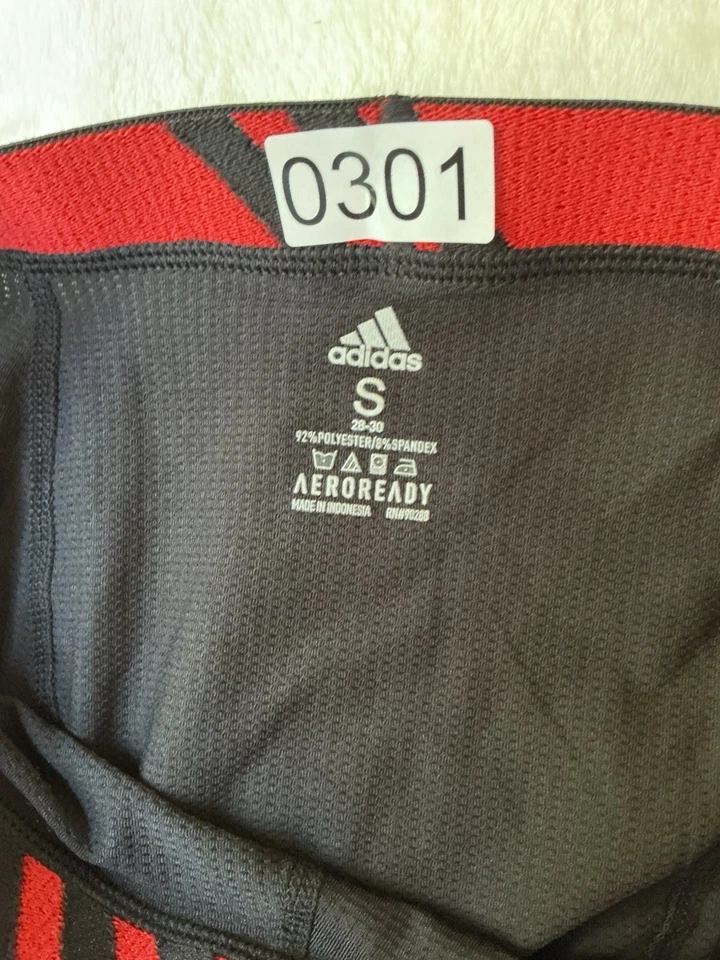 adidas Microfiber Youth Boxer Brief Underwear, Small, Red/Black NEW - Image 3 of 3