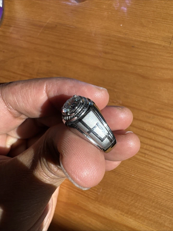 Natural Moissanite With Ring - Image 3 of 4